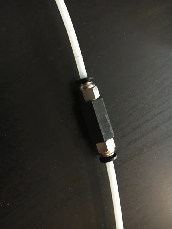PC4-M10 PTFE metric hex Coupler / Pass through for Lack enclosure pane or filament dry box