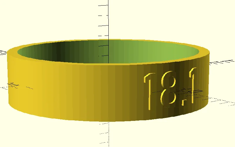 Customizable Ring Sizes for finding Ring Size