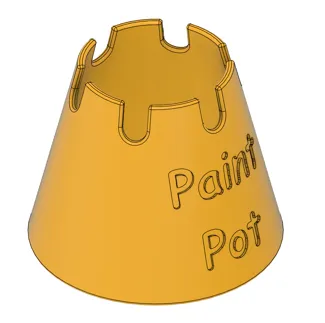 Paint brush water pot