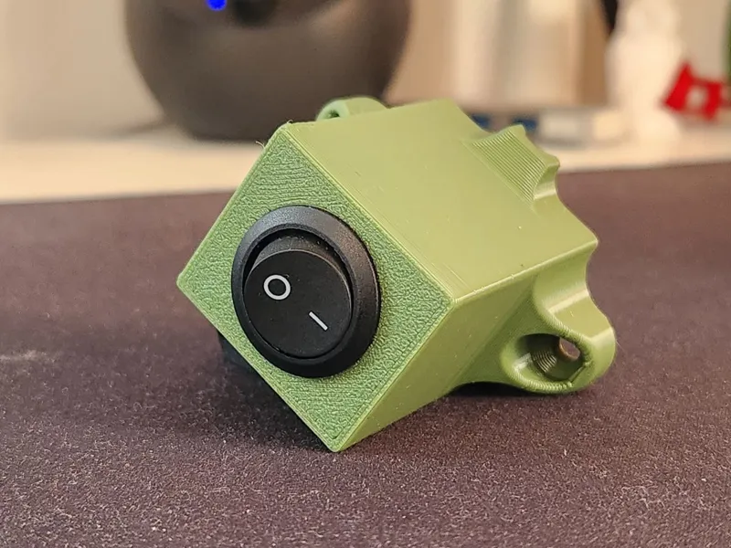 Round Rocker Switch Housing Wall Mount