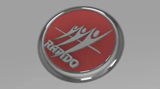 Rapido Moyeux central 60MM Logo