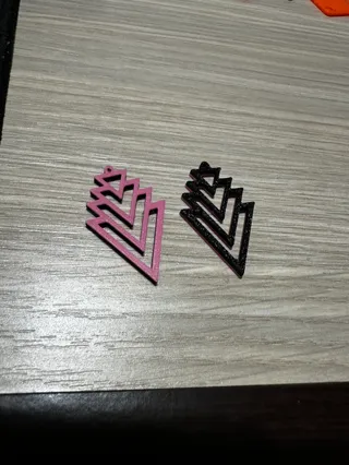 Earrings Geometric Triangle