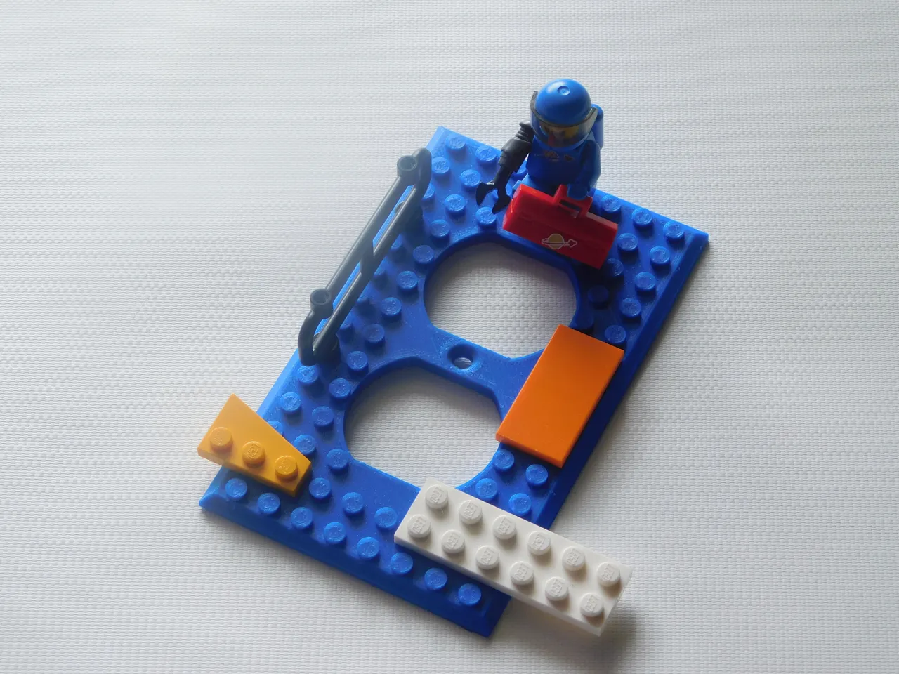 Lego Compatible Outlet and Light Switch Cover (FIRE HAZARD) view 4