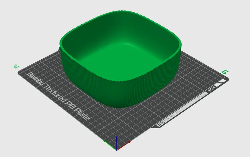 175 mm 3D Square Bowl