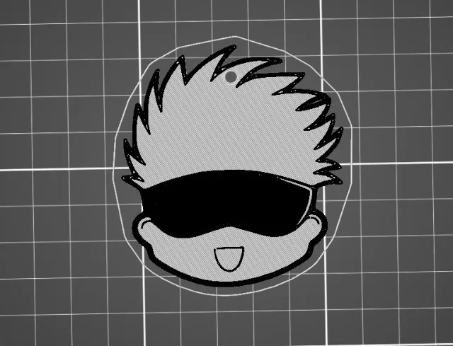 JJK Satoru Gojo Chibi keychain