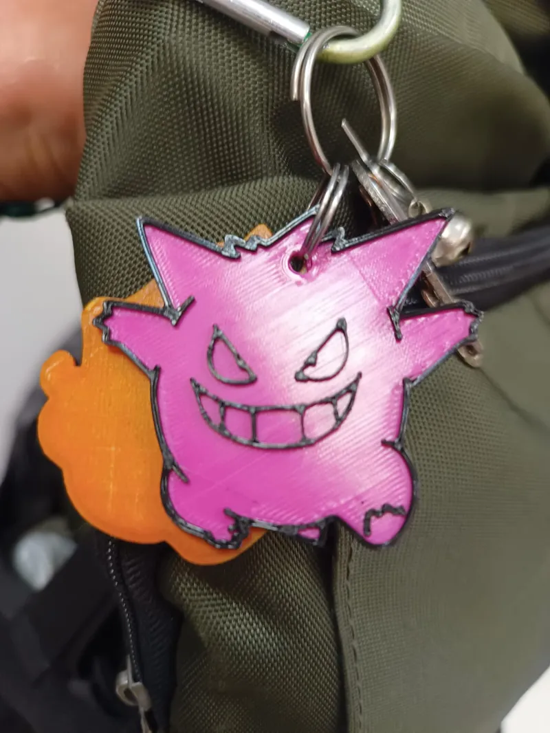 Gengar Pokemon keychain
