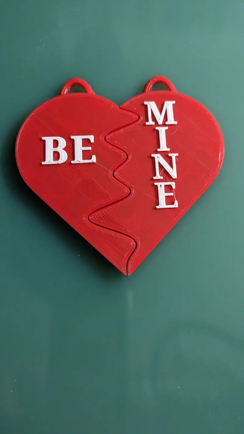 valentine's be mine split heart