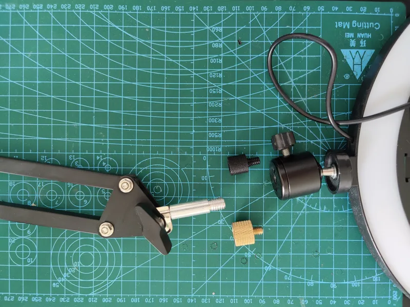 Microphone 3/8 male to 1/4 inch male adapter