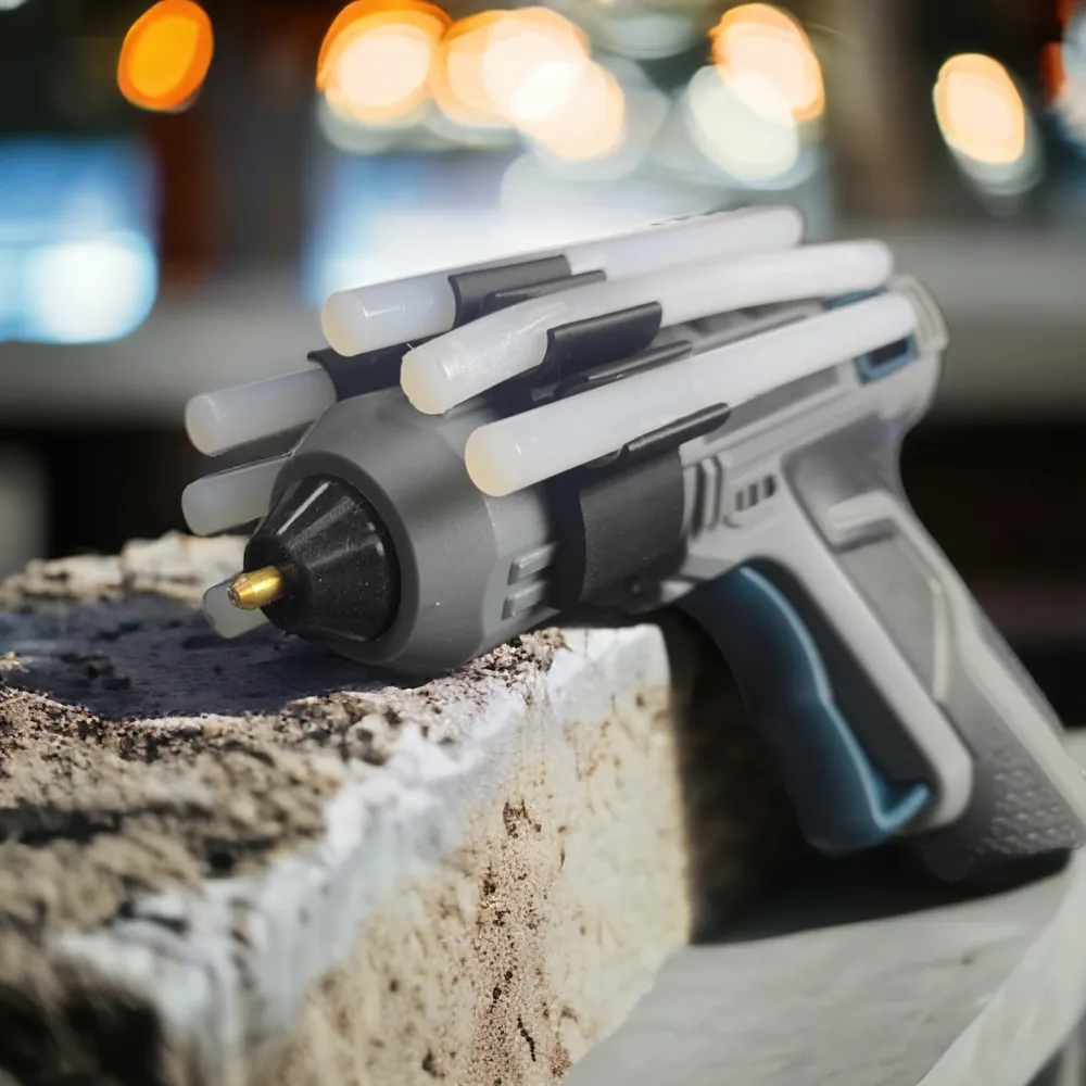 FERREX HOT GLUE GUN EXTRA GLUE HOLSTER / HOLDER CLIP ON by Neon King