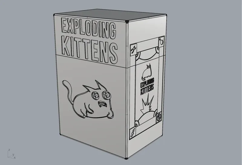 Exploding Kittens card case (base+ expansion)