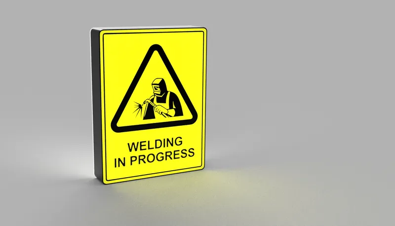 WELDING IN PROGRESS LIGHTBOX