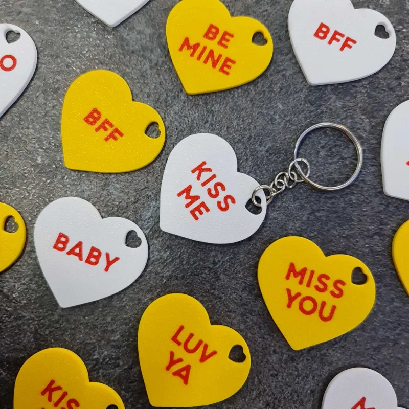 Hearts with inscriptions