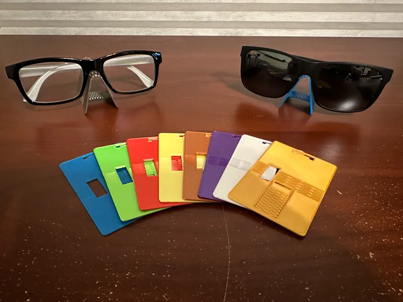 Portable Eyeglass Holder Wallet Card