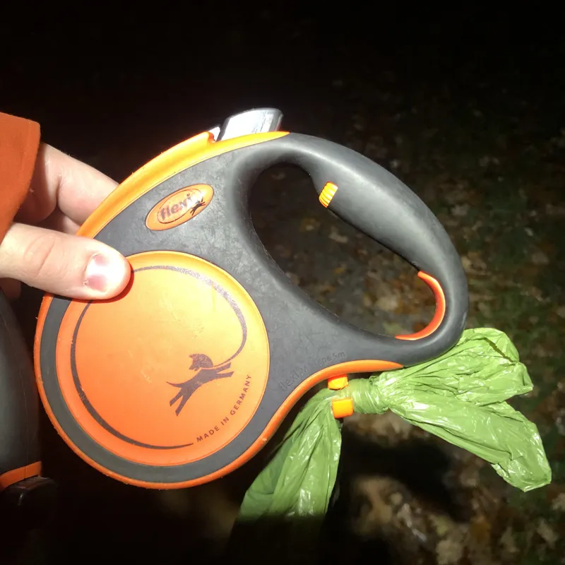 Flexi Leash Hook Attatchment For Used Poop Bags