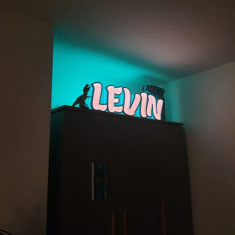 Levin LED Namenslampe