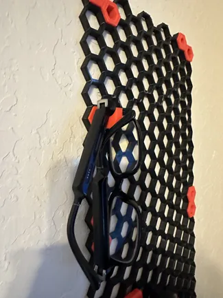 Easy print honeycomb wall hook (now with rounded tip!)
