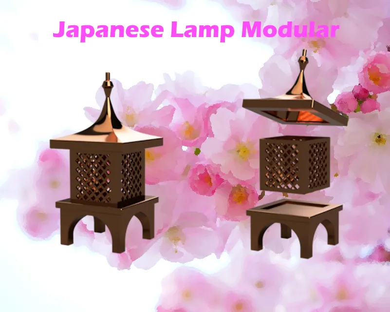 Japanese Lamp Modular by Chipotle MakerWorld