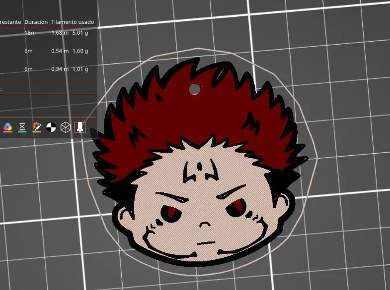 jujutsu kaisen Sukuna keychain