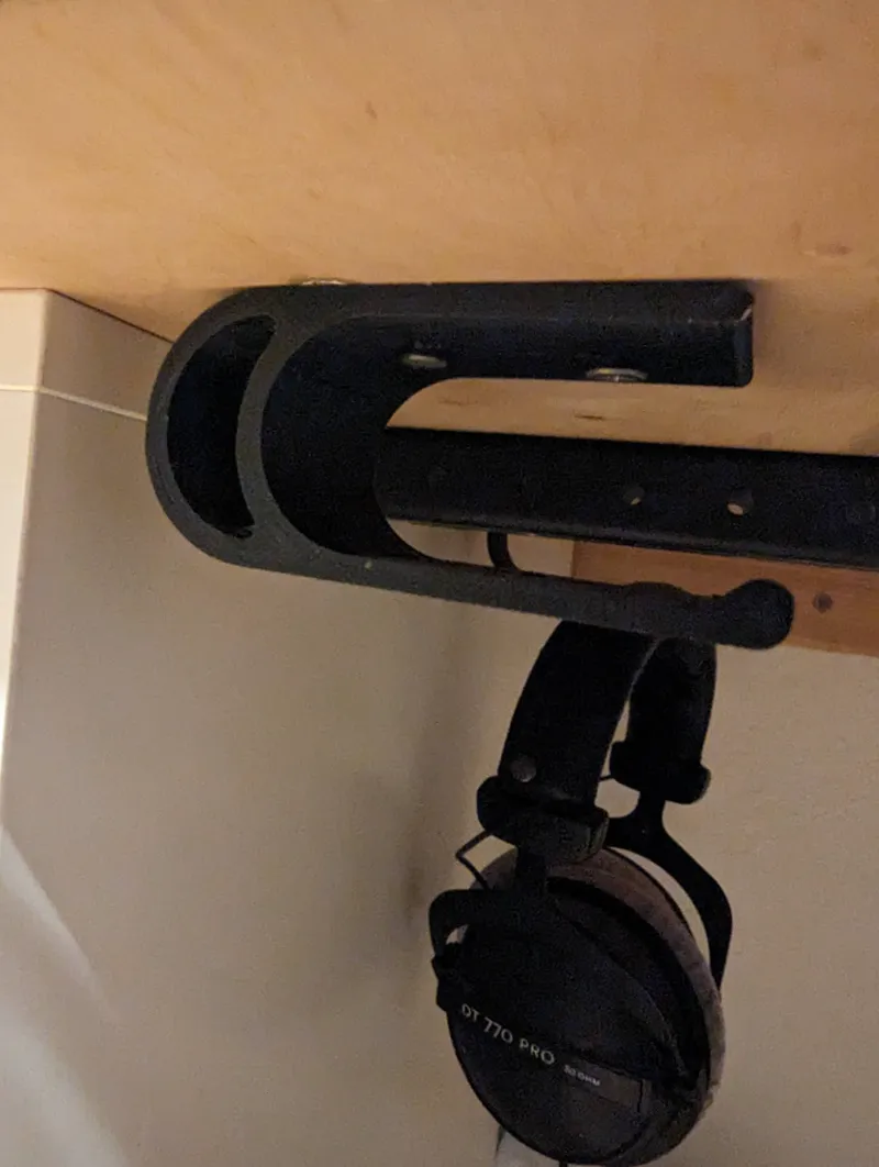 Under Desk Headphone Holder
