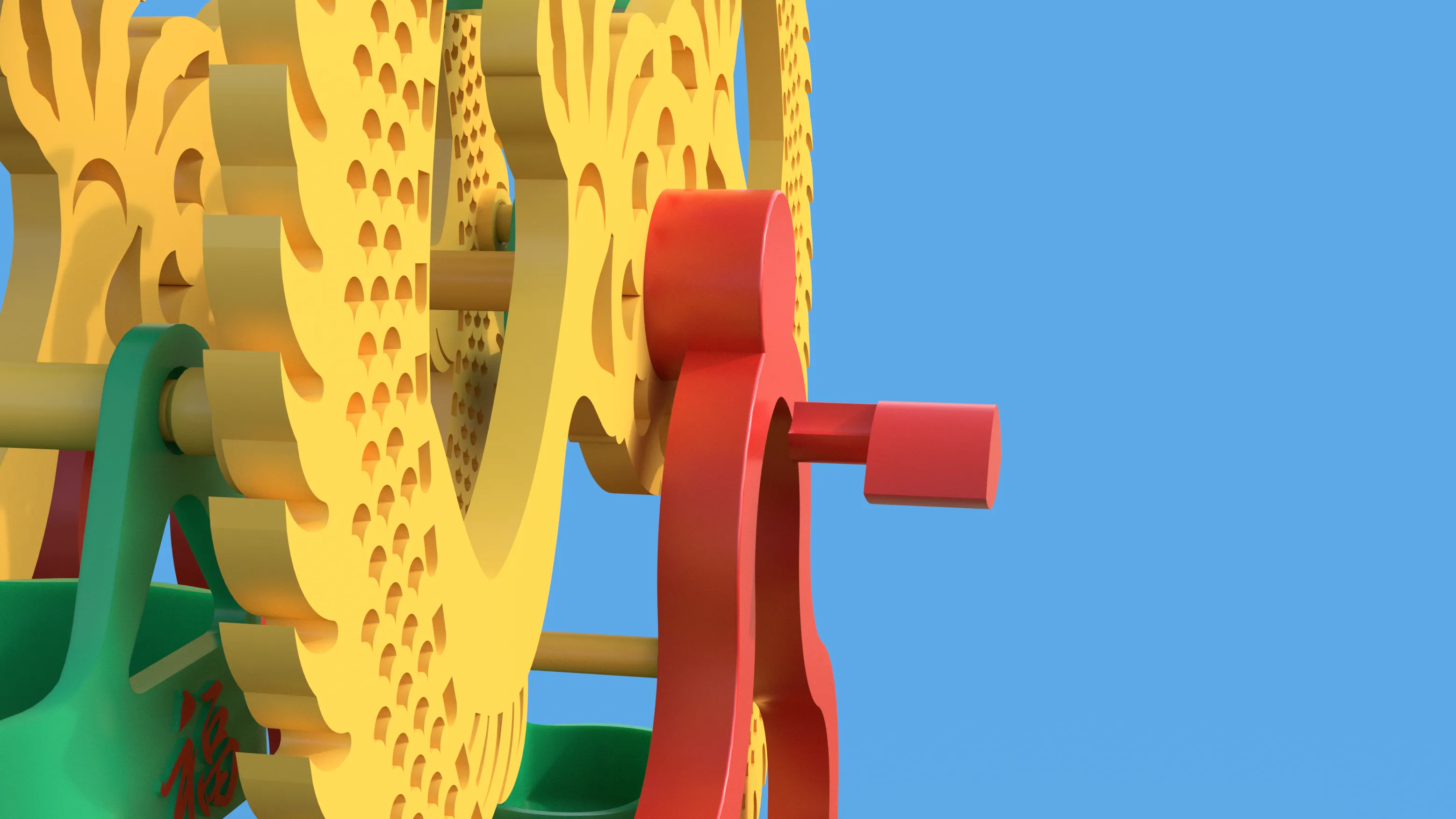 Double Dragon Ferris Wheel - Free 3D Print Model - MakerWorld
