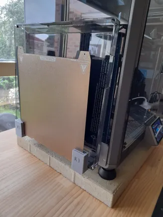 Creality K1 lid and heatbed storage