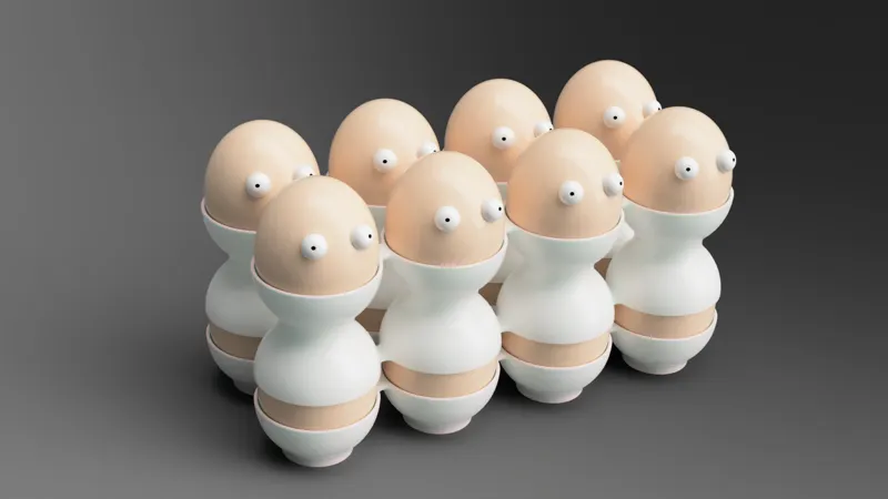 蛋蛋之家/参数化蛋格 Parametric Egg Tray