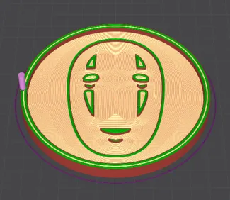 Spirited Away No Face Coaster