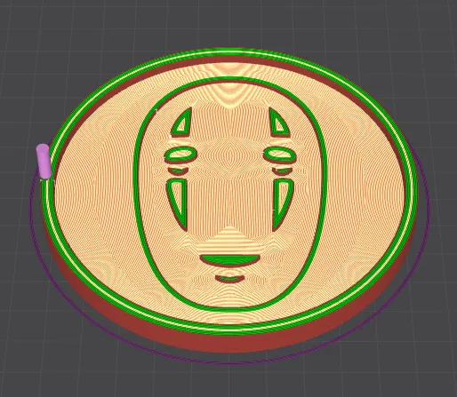 Spirited Away No Face Coaster