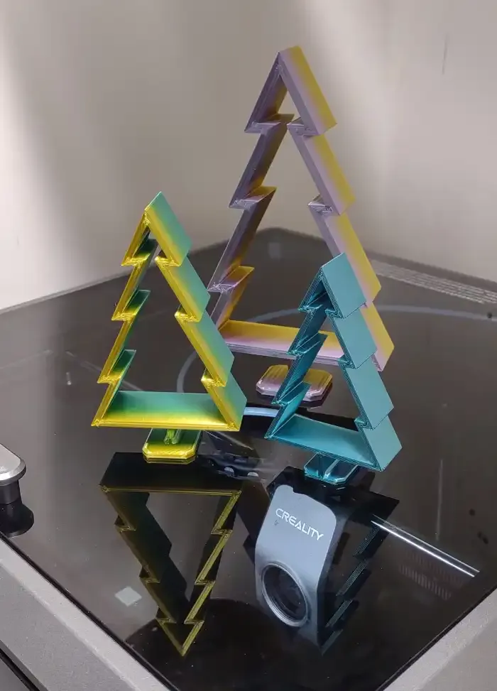 Self Standing Christmas Tree Wood Style
