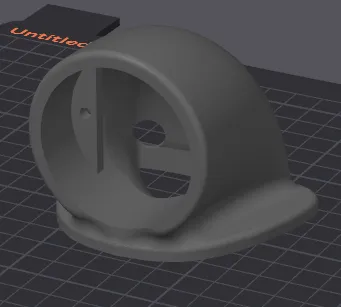 Single Gauge Pod with wiring hole in back