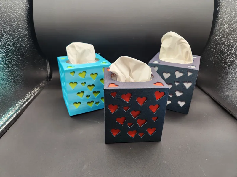 Valentine's Heart Tissue Box Cover