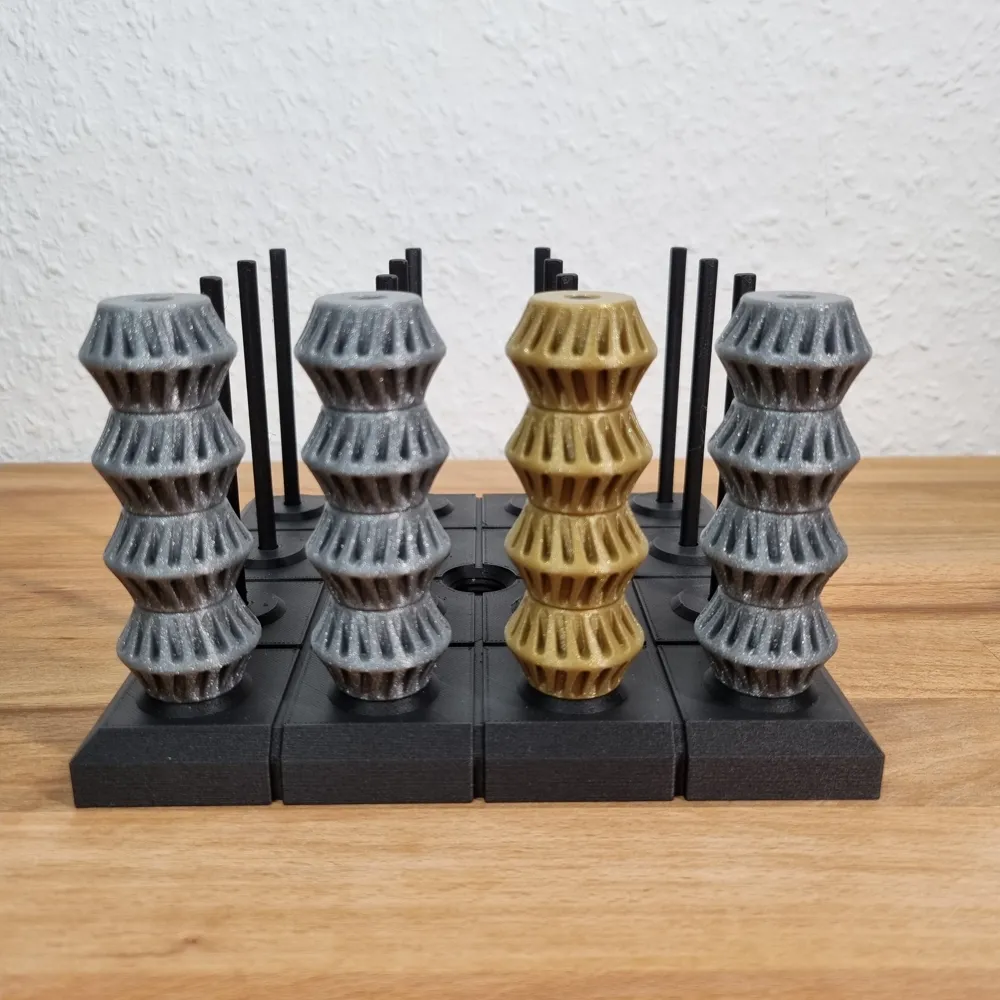 Connect 4 3D *Version 2* - Board Game - Free 3D Print Model - MakerWorld