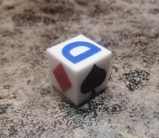 Euchre dealer cube 