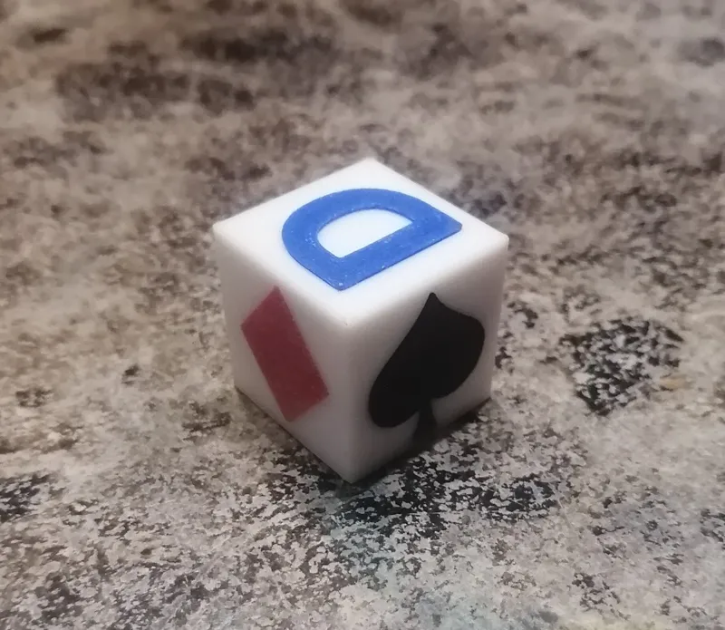Euchre dealer cube 