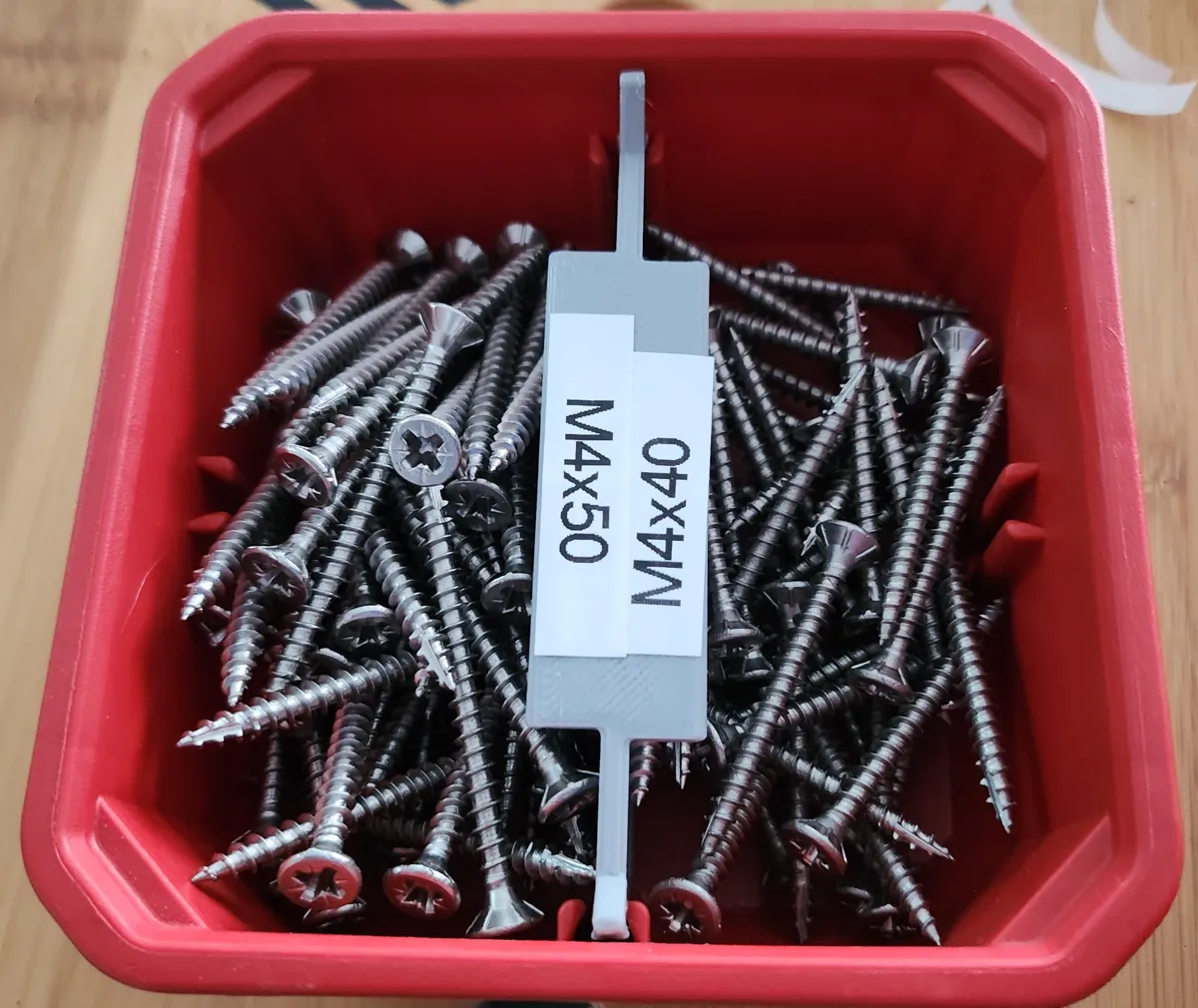 Séparateur pour petit bac Packout à étiquettes