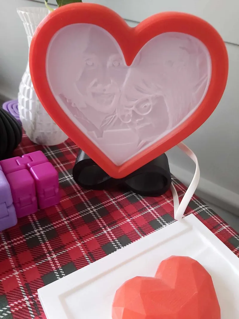 Heart Lithophane Holder 