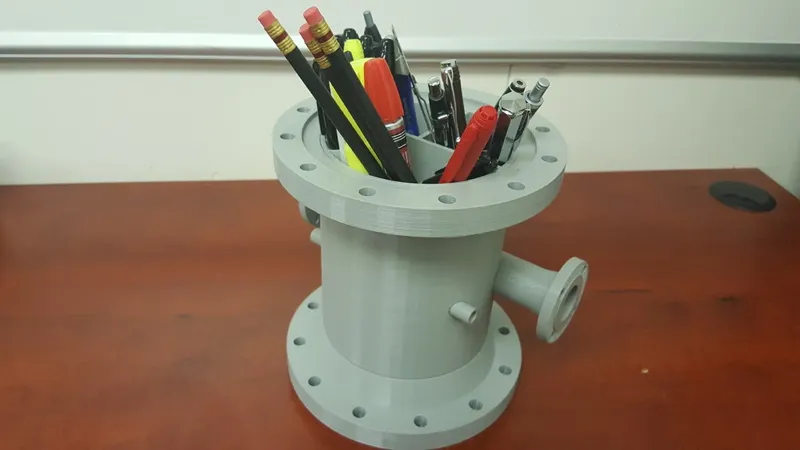 Heat Exchanger Channel Desk Pen Holder