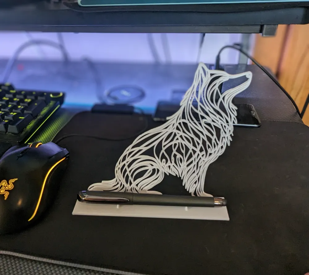 Desk Dog Pen Holder by Dukester MakerWorld