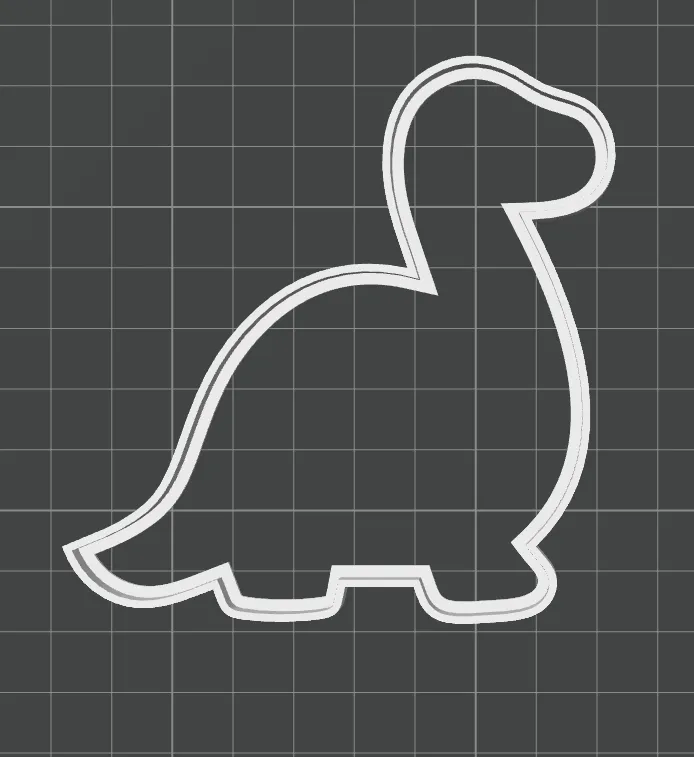 Dinosaur Cookie Cutter - 5 Inch
