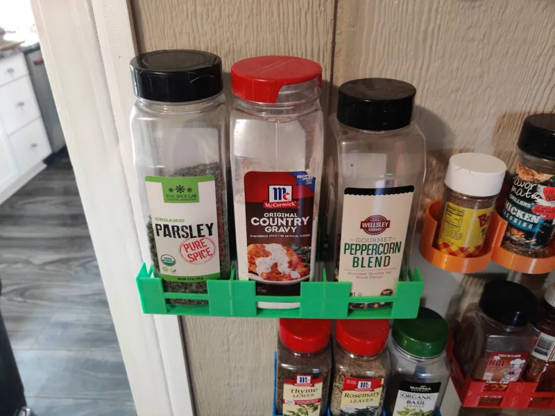 Large Rectangle Spice Rack Wall Mounted
