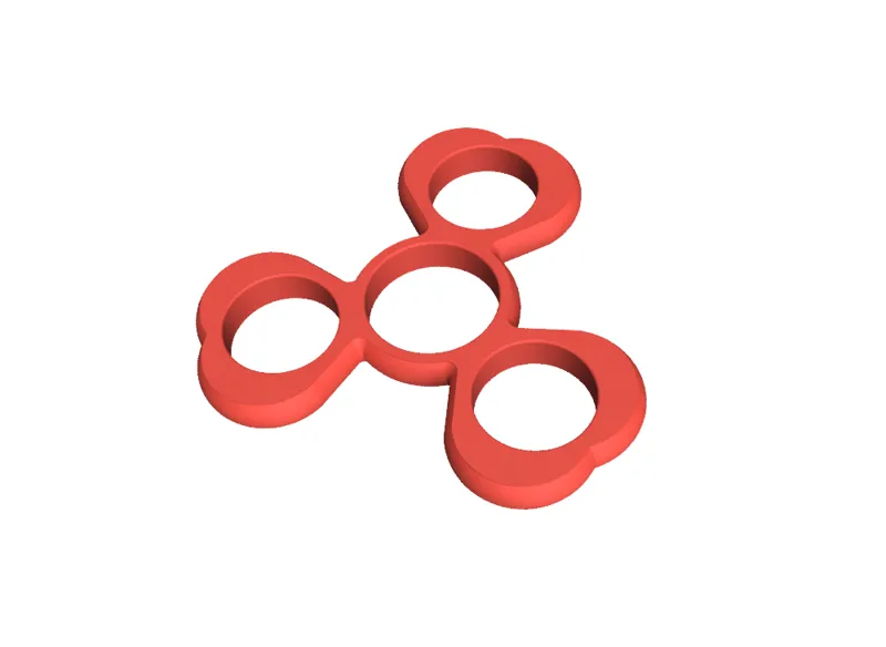 Heart Fidget Spinner - Uses USA Pennies for outside weights