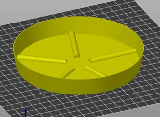 Parametric flower pot saucer