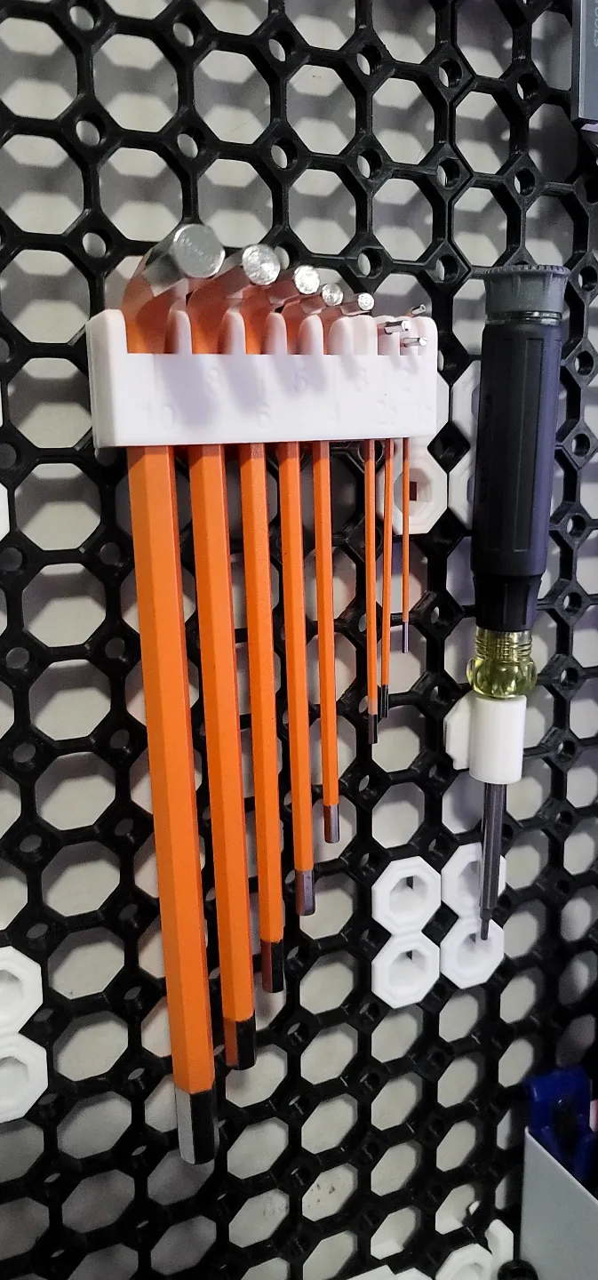Removable Hex Key Holder for the multiboard metric