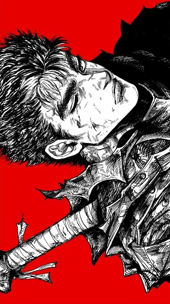 Berserk Guts silhouette - Hueforge