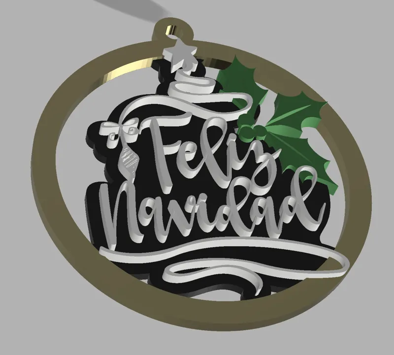 Ornament Christmas 2 (Feliz Navidad)