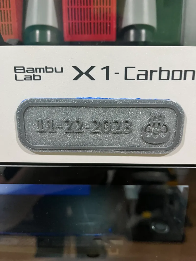 Birthday sign for X1 X1C X1E P1P P1S