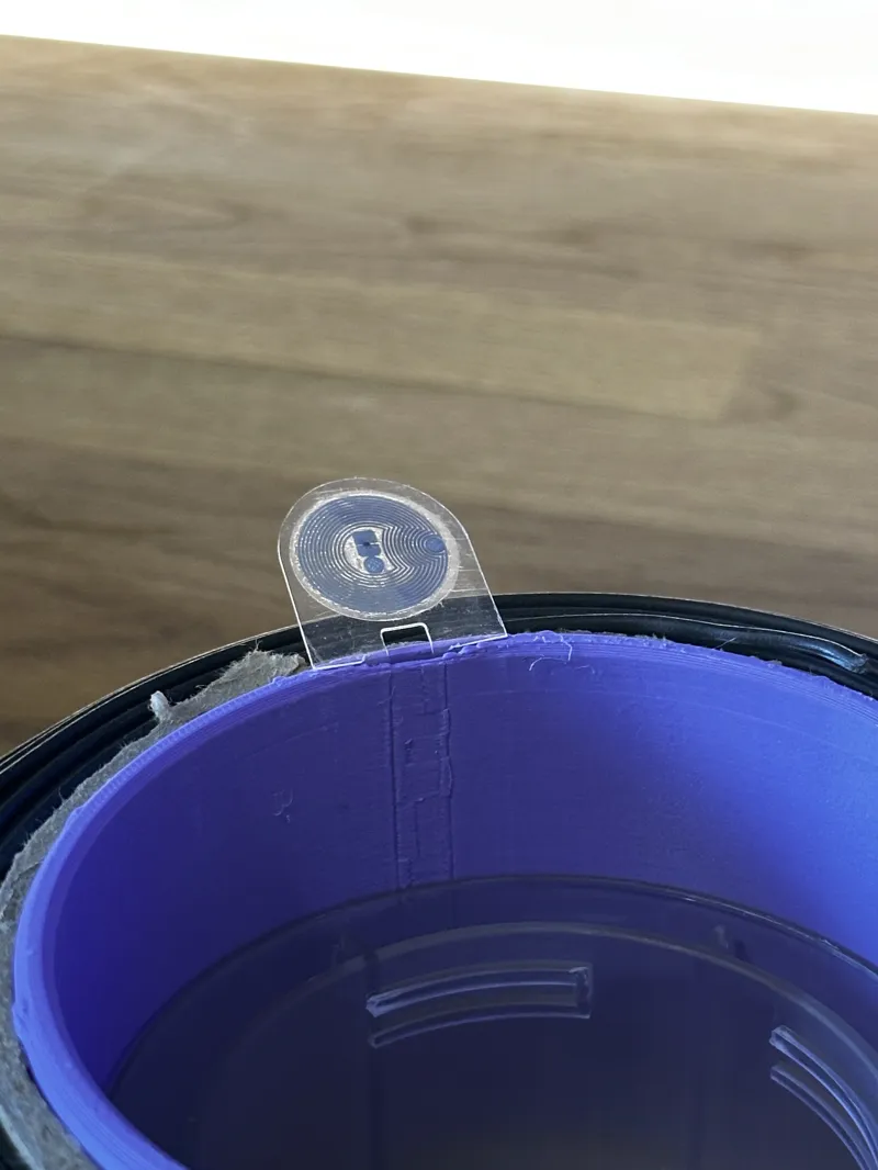 Polymaker / Polyterra spool adapter with RFID slot (for Bambu Lab reusable spool)