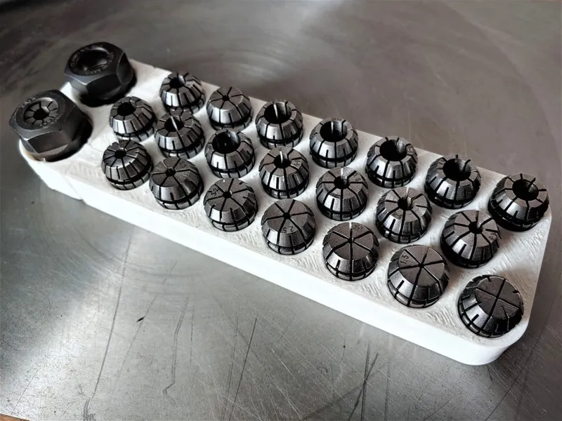 Compact ER16 Collet and Nut Stand 21pcs