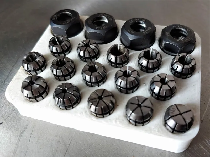 Compact ER11 Collet and Nut Stand 15pcs