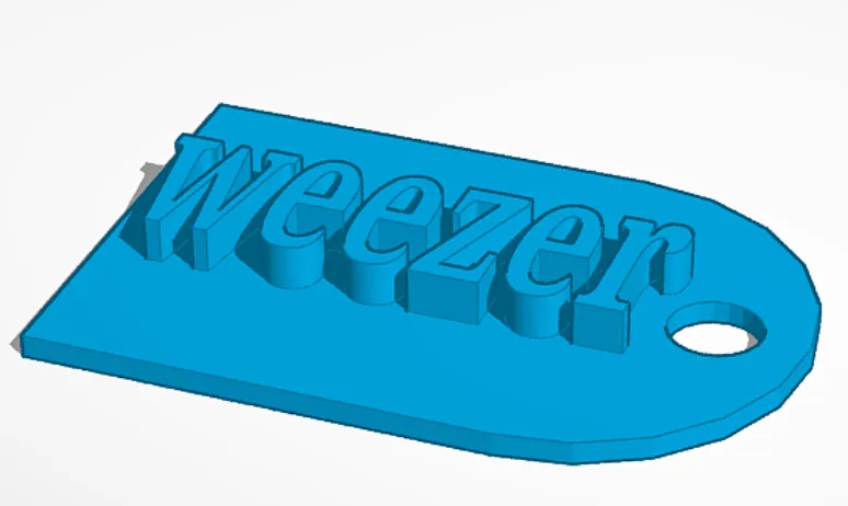 weezer keychain 